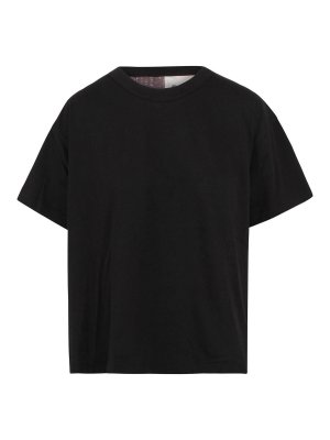 YOSHI KONDO: t-shirts - T-shirt with patchwork print on the back