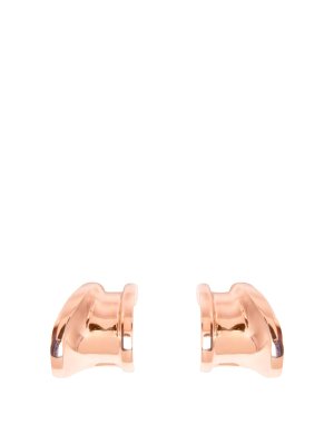 Max Mara: Earrings - Asymmetrical metal earrings