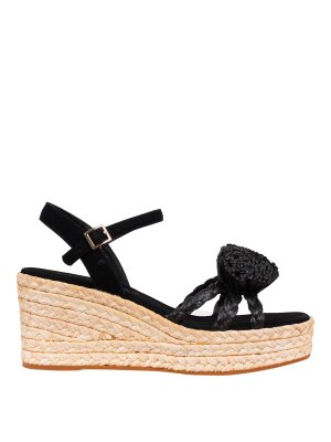 Palomitas by Paloma Barceló: espadrillas - Sandalo espadrillas in rafia e microfibra