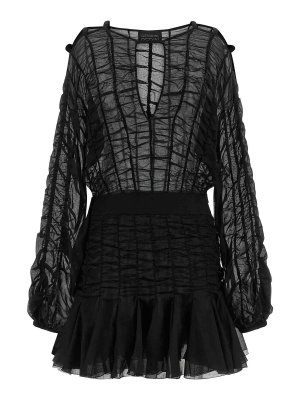 GIOVANNI BEDIN: Robe longueur genou - Robe Au Genou - Noir