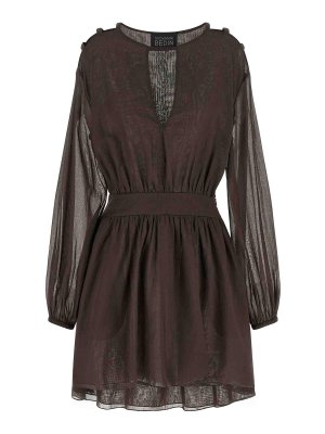 GIOVANNI BEDIN: knee length dresses - Cotton muslin dress