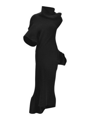 ISSEY MIYAKE: Robe longueur genou - Robe Au Genou - Noir
