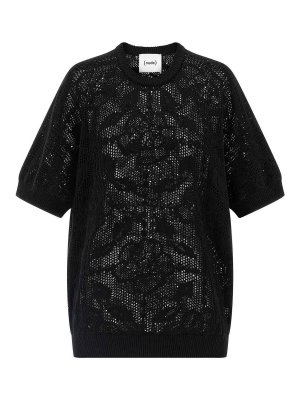 Nude: Pull col rond - Pull Col Rond - Noir