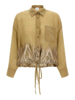 Nude: shirts - Linen blend shirt
