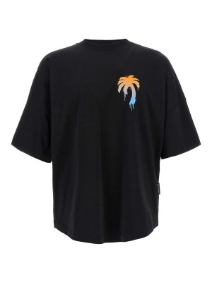 Palm Angels: Tシャツ - Tシャツ - 黒