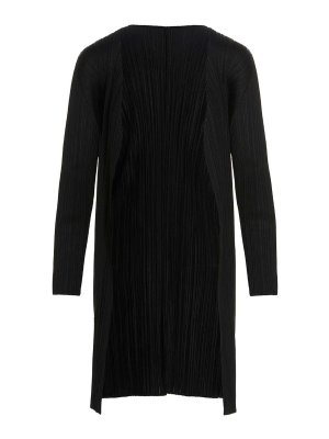 PLEATS PLEASE ISSEY MIYAKE: Cardigans - Cardigan - Noir