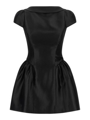 Self Portrait: Robe longueur genou - Robe Au Genou - Noir