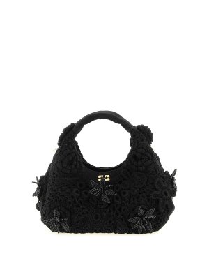 GANNI: Sacs à main - Sac Cabas - Noir