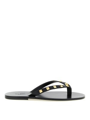VALENTINO GARAVANI: sandals - Valentino garavani 'thong rockstud' sandals