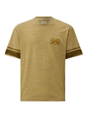 C.P. COMPANY: t-shirts - Mustard Yellow T-Shirt