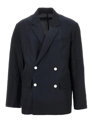 EMPORIO ARMANI: blazers - Double-Breasted Blazer