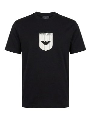EMPORIO ARMANI: T-shirts - T-Shirt - Schwarz