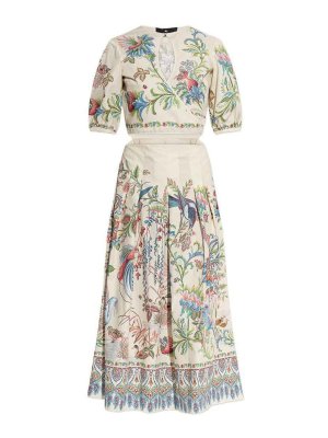 ETRO: ニーレングスドレス - 膝丈ドレス - 白