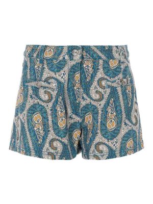 ETRO: トラウザーショーツ - ショートパンツ - ブルー