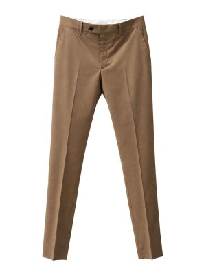 FRANZESE COLLECTION: Pantaloni sartoriali - Pantalone Modello Beige 100% Cotone Italiano