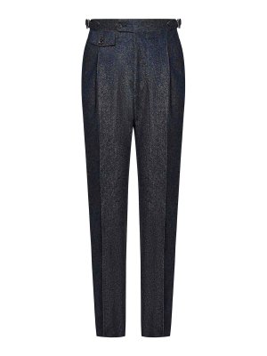 FRANZESE COLLECTION: Tailored & Formal trousers - Denim Super 150S Merino Wool Trousers