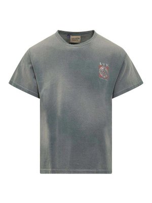 GALLERY DEPT.: t-shirts - Faded Grey Cotton T-Shirt