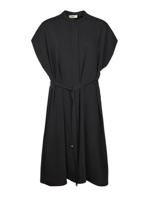 HERNO: Robe longueur genou - Robe Au Genou - Noir