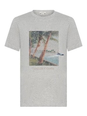 JACOB COHEN: Camisetas - Camiseta - Gris