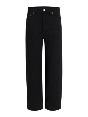 KHAITE: Jeans Rectos - Vaqueros Rectos - Negro