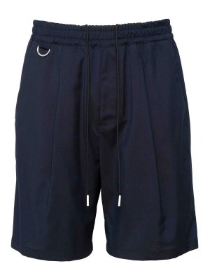 LOW BRAND: Trousers Shorts - Navy Blue Virg