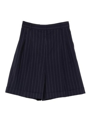 Max Mara: トラウザーショーツ - ショートパンツ - ブルー