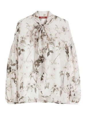 Max Mara: blouses - White Silk Blouse