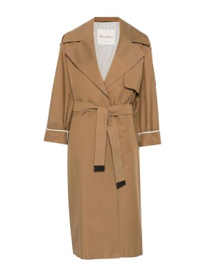 MAX MARA THE CUBE: trench coats - Long Dressing Gown Trench Coat