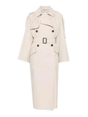 MAX MARA THE CUBE: trench coats - Repellent Cotton Twill Trench Coat
