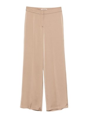 PENNYBLACK: casual trousers - High-Waisted Sand-Colored Sat