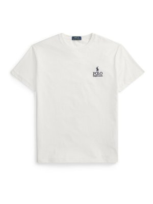 POLO RALPH LAUREN: t-shirts - White Cotton Jersey Classic-Fit T-Shirt