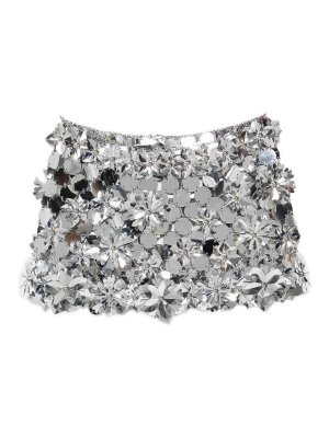 RABANNE: minigonne - Minigonna Argento