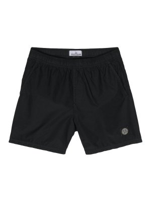 STONE ISLAND: 水着 - スイムショーツ/スイムトランクス - 黒