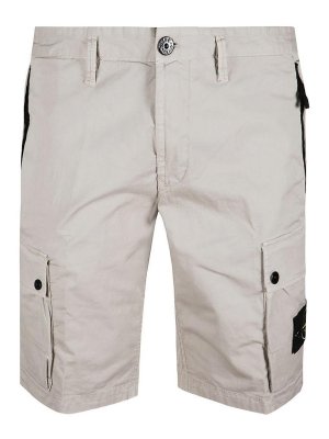 STONE ISLAND: トラウザーショーツ - ショートパンツ - グレー