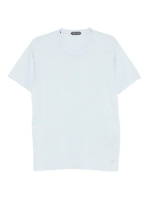TOM FORD: t-shirt - T-shirt Blu Pastello