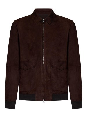 FRANZESE COLLECTION: bombers - Dark Brown Brad Pitt Bomber Jacket Handmade