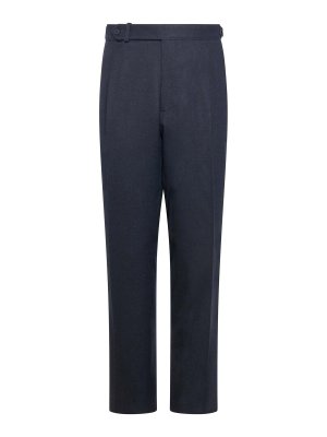 FRANZESE COLLECTION: casual trousers - Blue Lanificio Drago