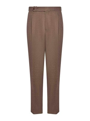 FRANZESE COLLECTION: casual trousers - Stefano De Martino Model Mud Lanificio Drago