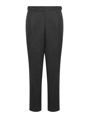 FRANZESE COLLECTION: casual trousers - Black Lanificio Drago