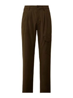 C.P. COMPANY: belts - Blend Stretch Gabardine Cargo Trousers