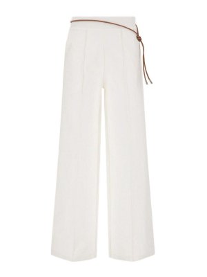 HERNO: Pantalons casual - Pantalons Décontractés - Blanc