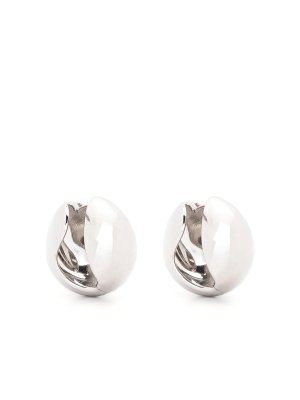 COPERNI: Earrings - Shaped Logo Hoop Earrings