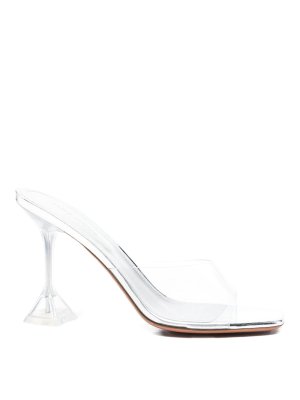 AMINA MUADDI: sandals - Lupita Glass Slipper 95 Sandals