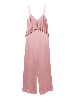 ANTONELLI FIRENZE: tute - Tuta rosa Milena con spalline sottili