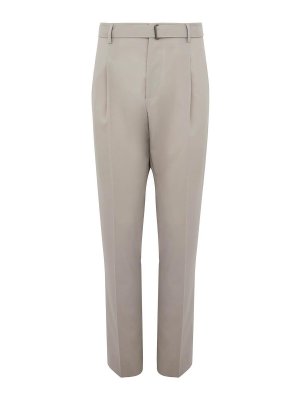 BEABLE: casual trousers - Grey 'andy long mastice' trousers