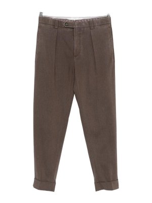 BERWICH: pantaloni casual - Pantaloni lunghi chiaia marrone