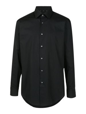 Hugo Boss: shirts - H hank stretch cotton shirt