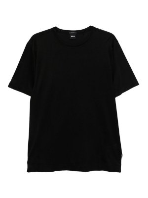 Hugo Boss: t-shirts - Thompson short sleeve black t-shirt