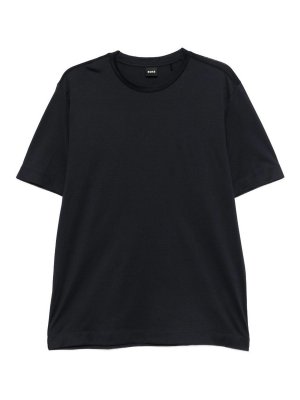 Hugo Boss: t-shirts - Taut navy blue short-sleeved t-shirt