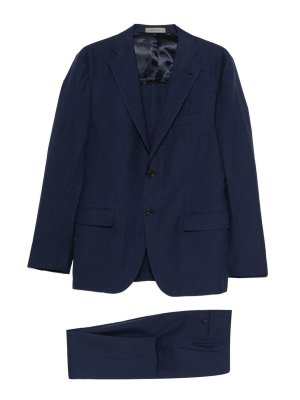 CORNELIANI: formal suits - Single-breasted blue suit